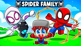 Adopted By SPIDERMAN Family in Roblox!