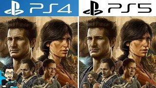 Uncharted 4 (Legacy of Thieves) - PS4 vs PS5 Upgrade - Graphics Comparison