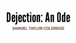 Dejection: An Ode by SAMUEL TAYLOR COLERIDGE in hindi