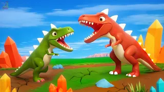 Epic T Rex Battle | Extreme Fight Between Hot and Cold T rex Dinosaurs - Who Will Be Victorious ?