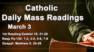 Catholic Reading for Today I Friday March 3 2023 I Catholic Daily Mass Readings