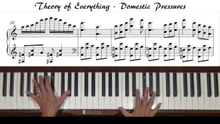 Jóhannsson Domestic Pressures (The Theory of Everything) Piano Tutorial