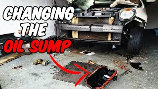 How To Replace A Leaking Oil Sump/pan On A Fiat 500/ Ford Ka 1.2 quickly