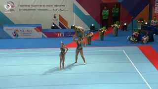 Eduarda Portela, Carolina Marques & Joana Pinto (POR) - 2023 ACRO European silver medal, All-Around