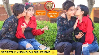 Secretly Kissing Prank On Girlfriend || Gone Romantic 🤫 || Justin Romio