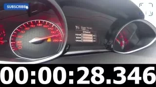2016 Peugeot 308 GTi 270 FAST! 0-248 km/h Autobahn Acceleration Top Speed