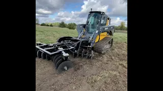 NEVER SEEN BEFORE. 1st test- Skid steer Disc/plough #shorts