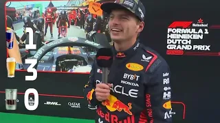 Max Verstappen - Post race interview - Drinking game - Netherlands ( Zandvoort)  2023