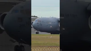 RAAF boning c_17 takeoff 😍 at Melbourne airport ✈️✈️