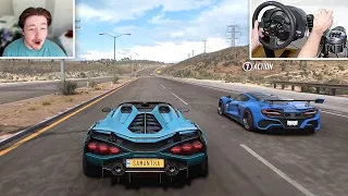 I accidentally picked the FASTEST car in the game...