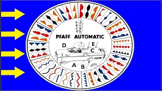 Pfaff Stitches Selection Wheel / Pfaff Stitch Wheel / Pfaff 260-262 / Pfaff 360-362 / Pfaff 368