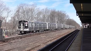 NYC Subway HD 60fps: Bombardier R179 3010-3019 Test Train Passing Aqueduct Racetrack (3/30/17)