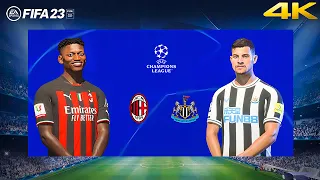 FIFA 23 - AC Milan vs. Newcastle - Pulisic Tonali - UEFA Champions League 23/24 | PC [4K60]