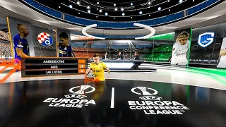 Sophisticated Virtual Set for UEFA Europa League on RTBF Powered by Reality