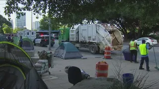 Tents in area outside Austin City Hall cleared, people asked to move I FOX 7 Austin