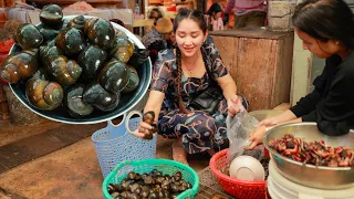 SNAIL & CRAB COOK | Buy Snail With Crab For Yummy Recipe | Market Show | Yummy Recipe