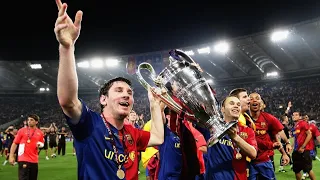 Messi Xavi Iniesta toying with Manchester United | Messi TikiTaka | Barcelona vs Manchester United