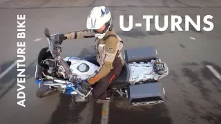 How To U-Turn on Adventure Motorcycles / Works with Street Bikes Too