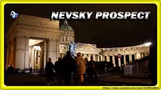 🔴 Nevsky Prospect by Night • ST. PETERSBURG | RUSSIA • TRAVEL • GUIDE