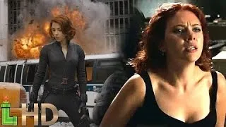 Black Widow All Fight Scenes - MCU Including Captain America Civil War | HD 1080