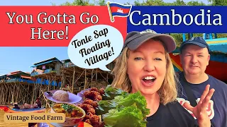 CAMBODIA!!! 🇰🇭 Floating Village! Siem Reap!🛶🛖😲