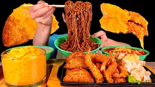 ASMR 중화요리🥡간짜장면 냉짬뽕 콩국수와 군만두 크림새우 치폴레찍먹방! Black bean Noodles With Fried Shrimp Cream Shrimp MuKBang!