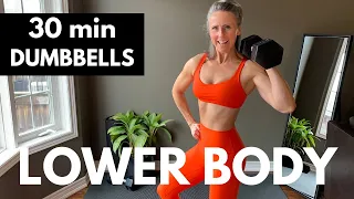 LOWER BODY WORKOUT muscle building dumbbells L3