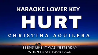 Hurt - Christina Aguilera (Karaoke Lower Key)