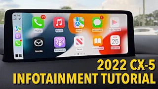 2022 Mazda CX-5 Infotainment Tutorial | How To Use Menus & Apple CarPlay