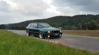 Bmw E34 540 burnout