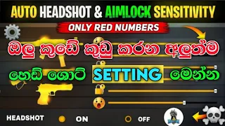 ගේම් එකේ Setting ගැන හරියටම දැනගන්න | Free Fire New Headshot Setting Sinhala 2022 | FF All Setting