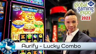#G2E2023 Aurify   Lucky Combo Slot Machine Preview