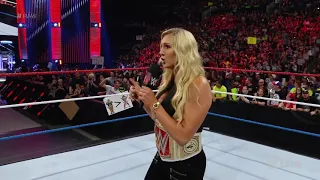 Sasha banks Charlotte flair and Dana Brooke segment raw