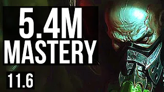 URGOT vs AATROX (TOP) | 5.4M mastery, 900+ games, Legendary, 11/4/12 | BR Master | v11.6