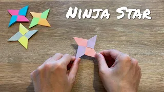 How to make a paper Ninja Star / Origami Ninja Star Shuriken