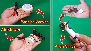 3 World's Smallest Project | Make A Angle Grinder | Mini Washing Machine | Make A USB Air Blower DIY