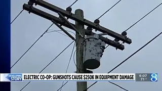 Electric co-op: Gunshots cause $250K in equipment damage
