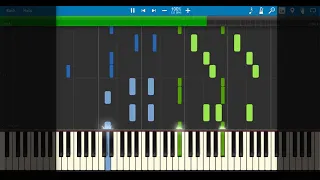 Tokyo Ghoul Opening - Unravel 61 keys Synthesia Medium Ver.[Animenz]