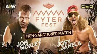 AEW fyter fest full match card preview highlights jon moxley vs joey janela