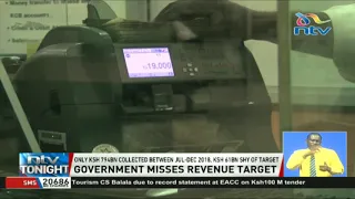 Kenya's government misses revenue target in the previous financial year