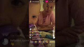 Даша Пынзарь с сыночками в прямом эфире Instagram 13-03-2018