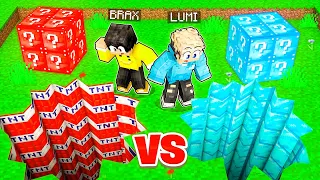 Ich PRANKE im TUNNEL LUCKY BLOCK RENNEN in Minecraft!