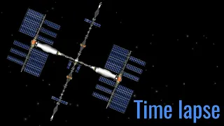 Build space station time lapse ||spaceflight simulator