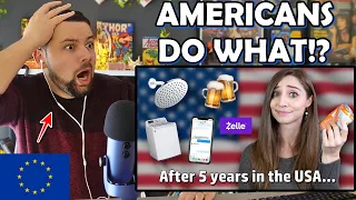 European Reacts to 13 Things About the USA I Just Can't Get Used To | Feli from Germany