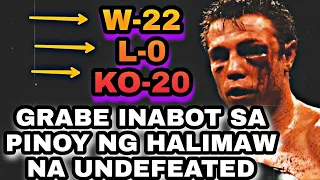 HALIMAW na UNDEFEATED WASAK ang MUKA sa PINOY | HALOS IHINTO na ang LABAN dahil SABOG na ang MUKA