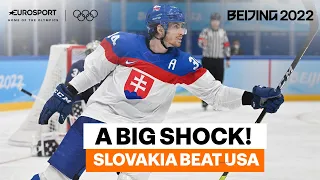 Slovakia beat USA in penalty shootout to reach ice hockey semi-finals | 2022 Winter Olympics