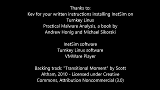 Setup INetSim on virtual machine to serve malware testbed