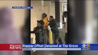 Video Shows Migos Rapper Offset Being Detained By Police At The Grove
