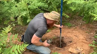 Digging a well by hand