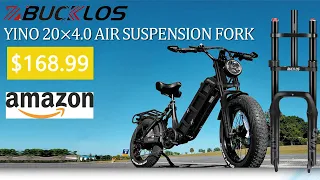 BUCKLOS YINO 20 inch 4.0 Fat Tire E-Bike Air Suspension Fork Initial Impressions